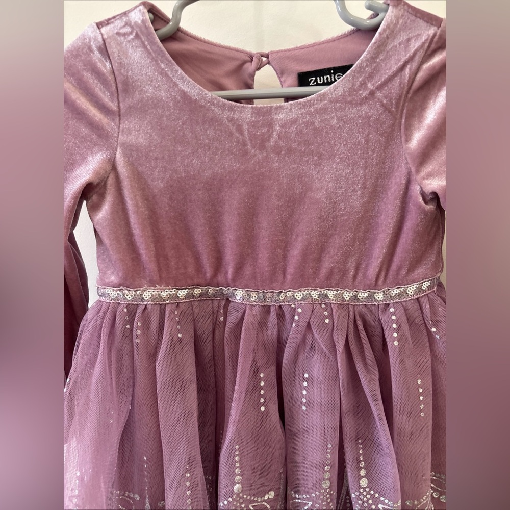 Zunie Elegant Pink Kids Dress - Picture 3 of 8